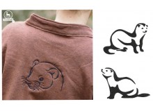 Stickdatei - Frettchen Silhouette